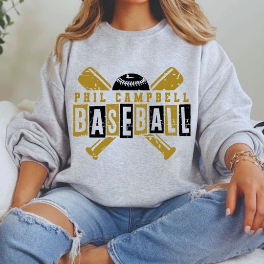 Phil Campbell Baseball— distressed