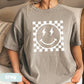 Comfort color checkered smiley