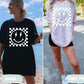 Comfort color checkered smiley