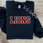 LIONS BLOCK LETTERS