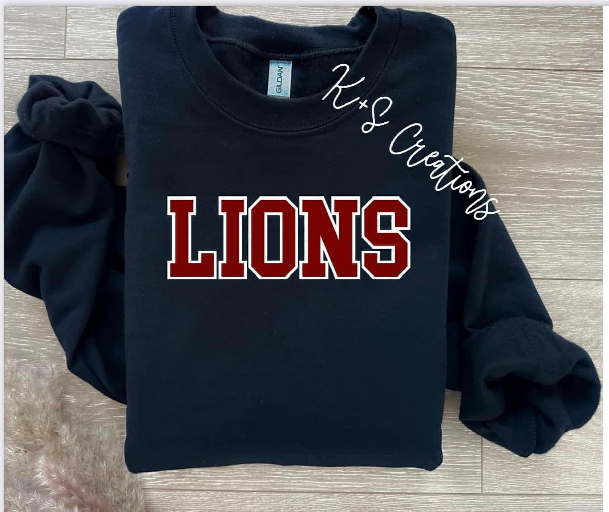 LIONS BLOCK LETTERS