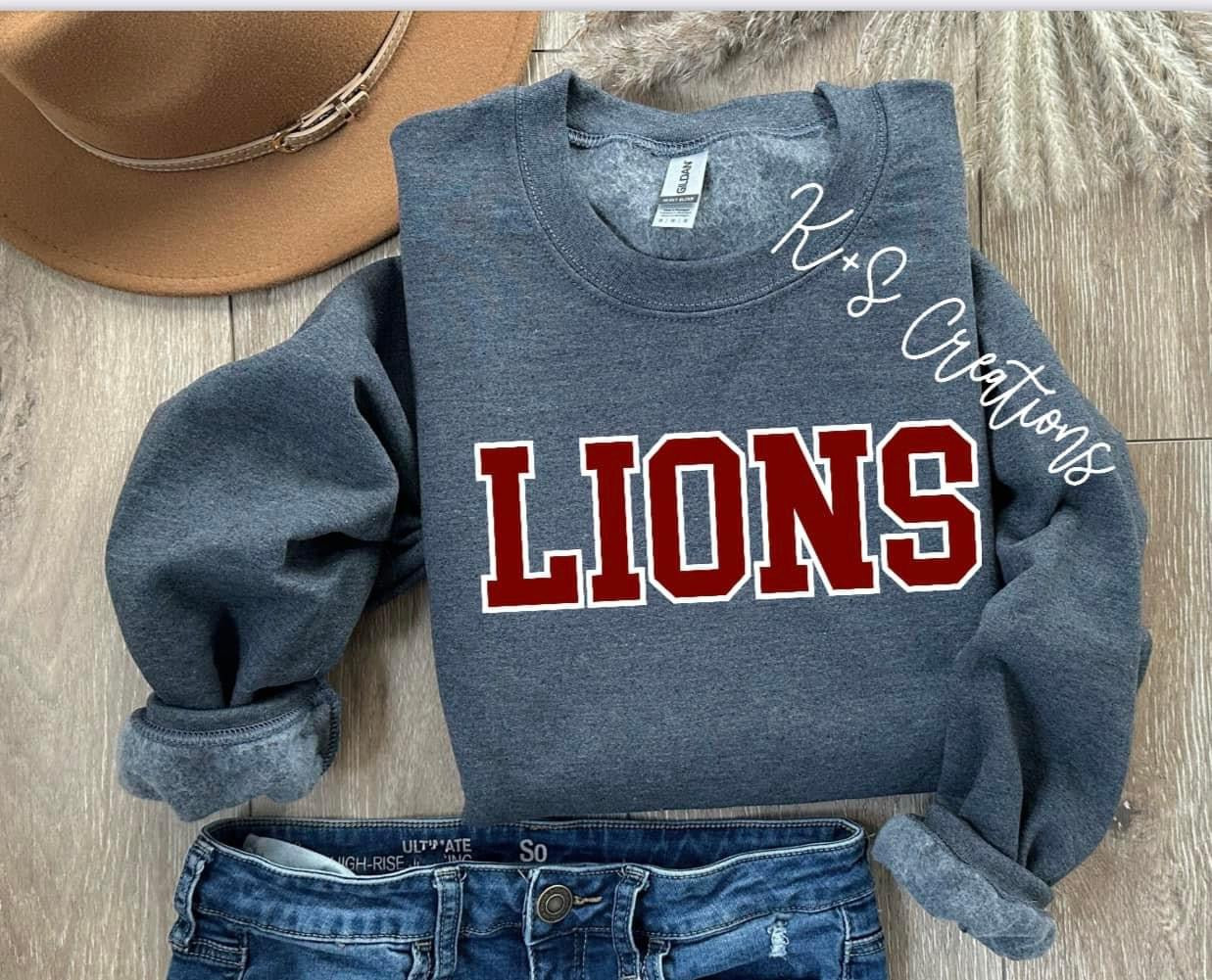 LIONS BLOCK LETTERS