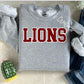 LIONS BLOCK LETTERS