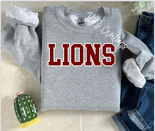 LIONS BLOCK LETTERS