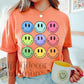 Colored smiley face