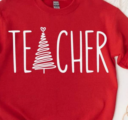 TEACHER Christmas with Tree