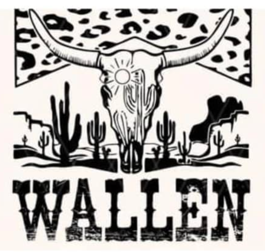 Leopard Wallen Cow Skull