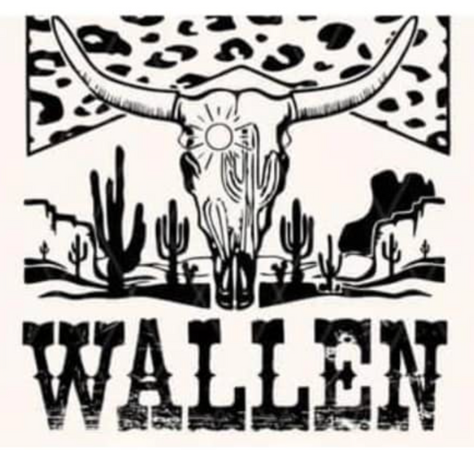 Leopard Wallen Cow Skull