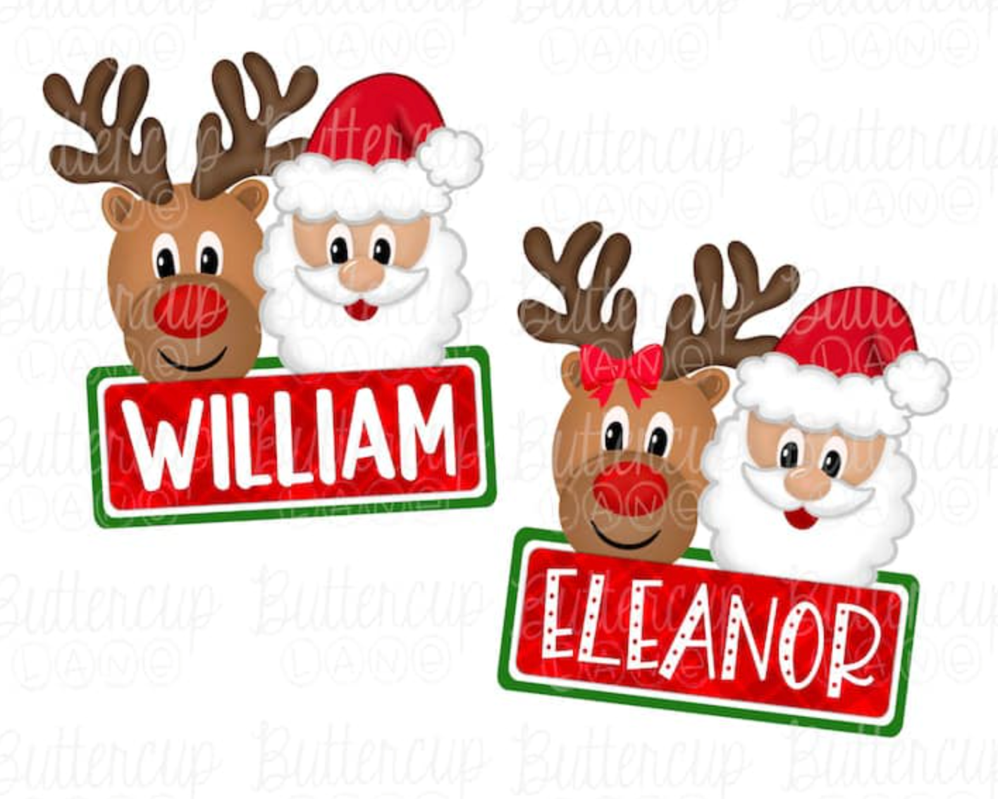 Reindeer and Santa CUSTOM