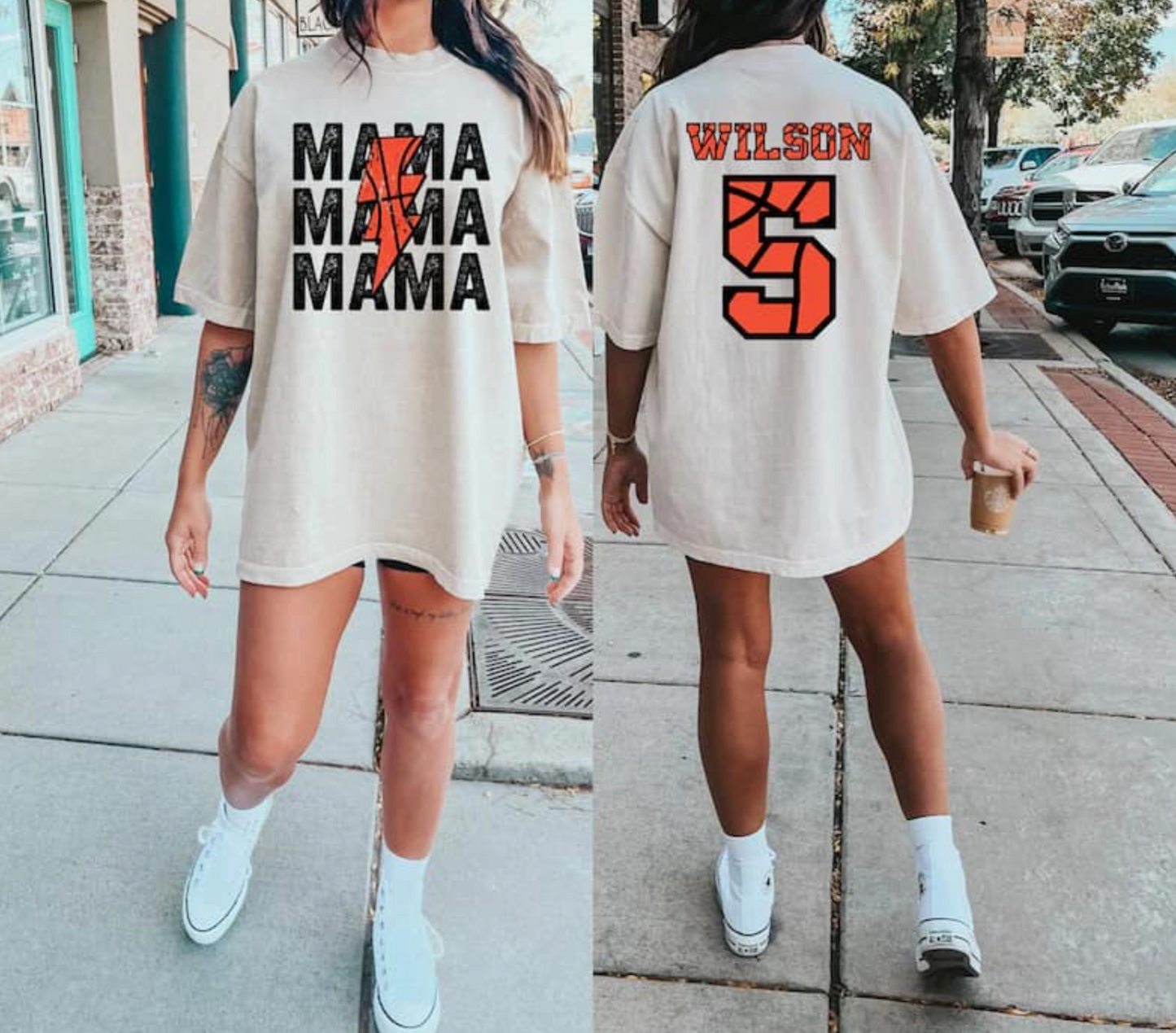 MAMA Basketball Lightning Bolt Custom