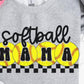 Baseball/softball mama checkered