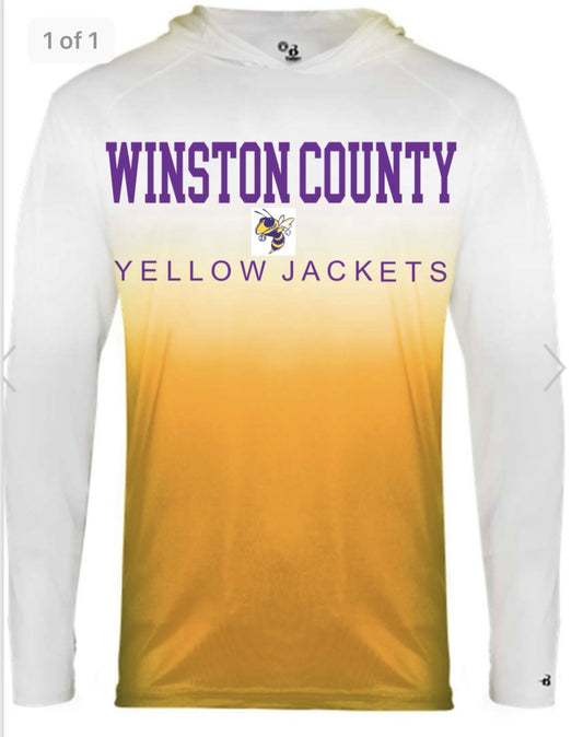 Dri-fit Hooded Team Shirt Yellow Jackets