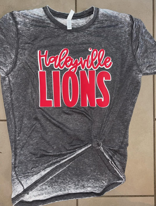 Haleyville Lions Acid Wash Tee