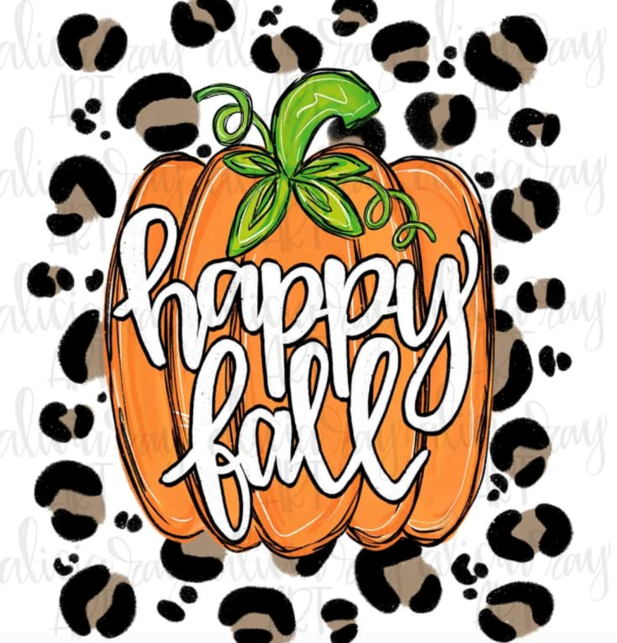 Happy Fall Leopard