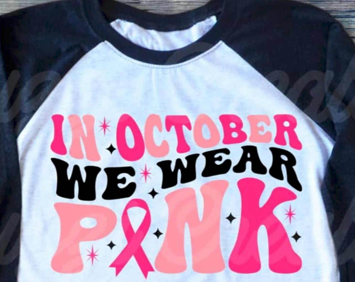 In October We Wear Pink Groovy Font
