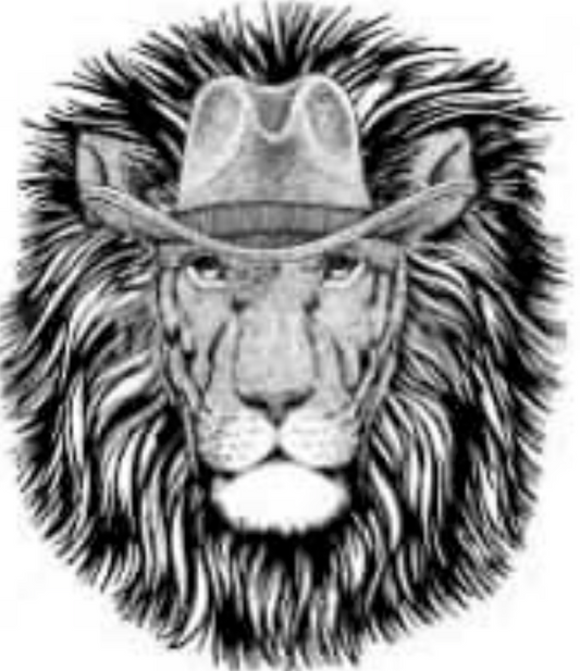 Lion w/ Cowboy Hat