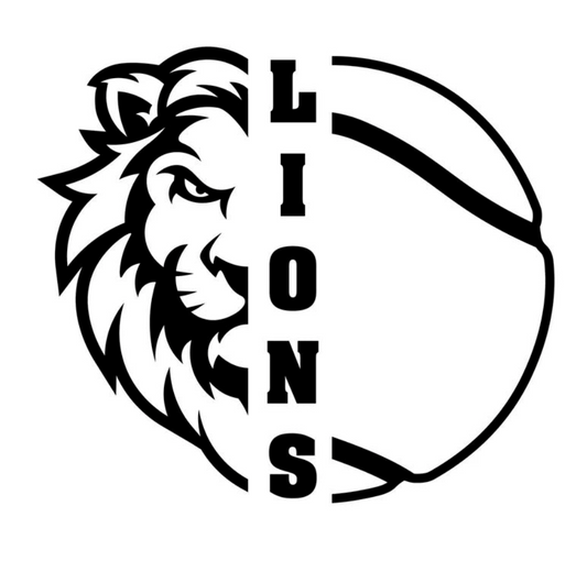 Lions Mascot with Tennis Ball