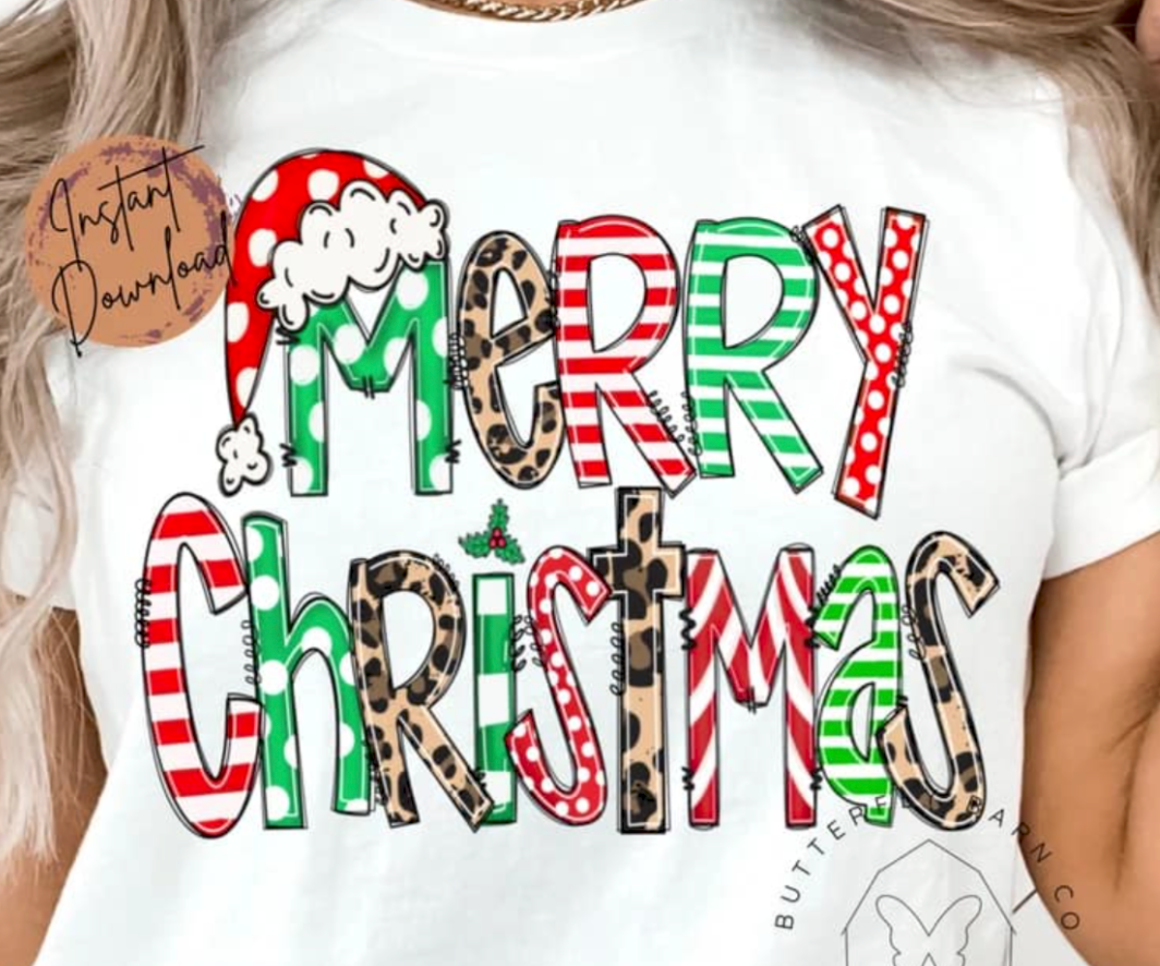 MERRY Christmas w/ Santa Hat