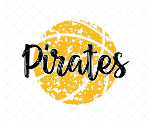 Pirates Basketball Cursive