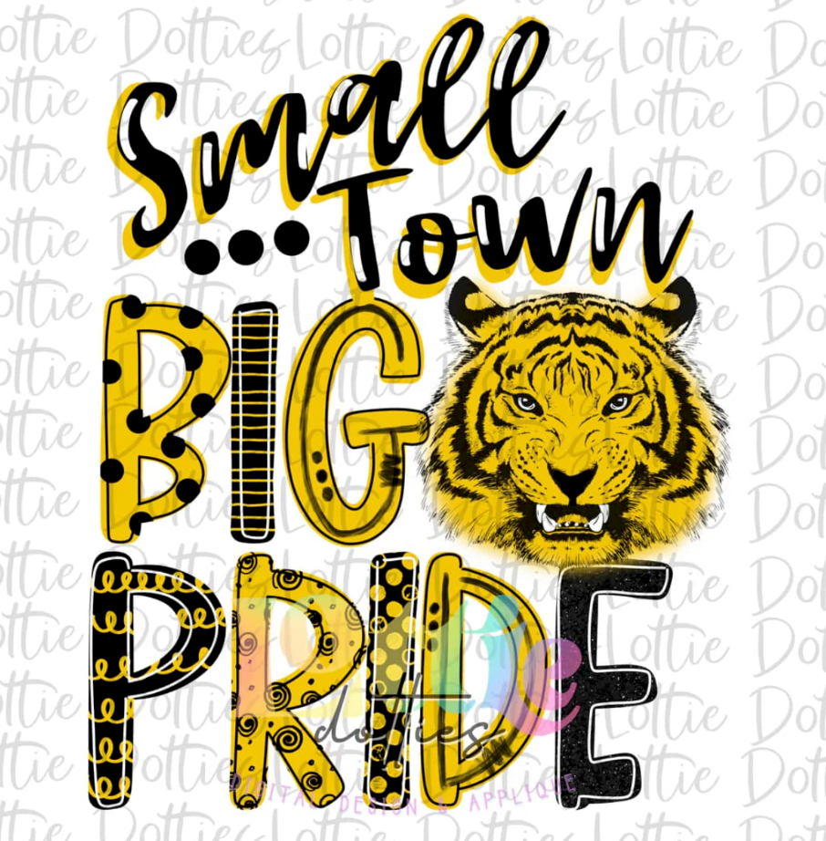 Small Town Big Pride Yellow/Black Tiger