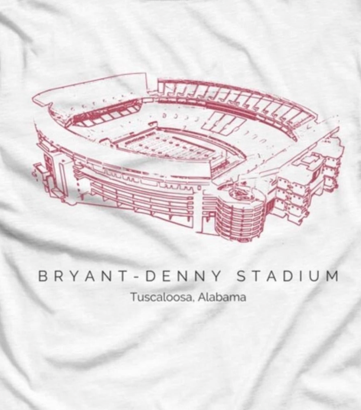 Bryant Denny Stadium Sketch