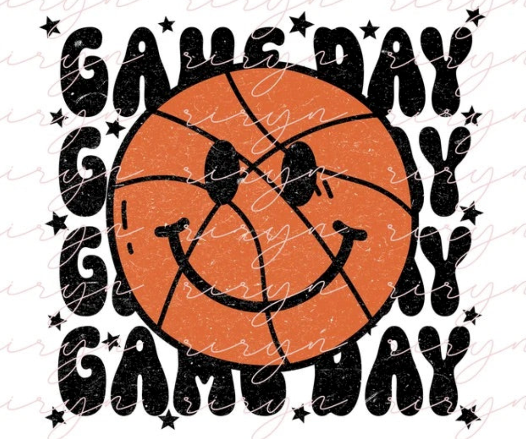 Game Day Basketball Smiley