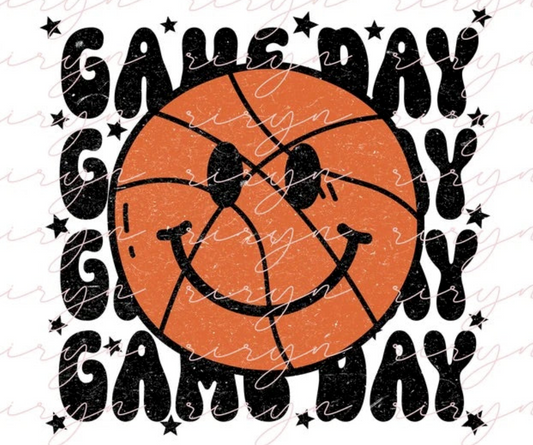 Game Day Basketball Smiley