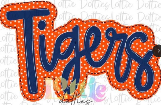 Tigers Bubble Calligraphy