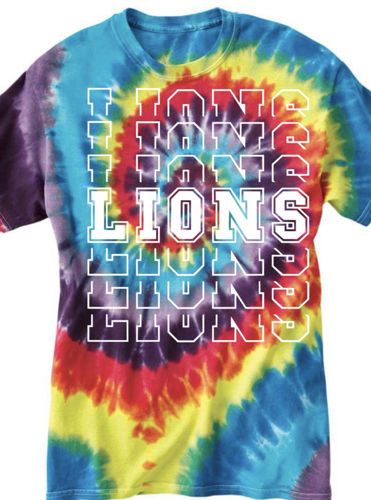Tye-Dye Lions Block Font