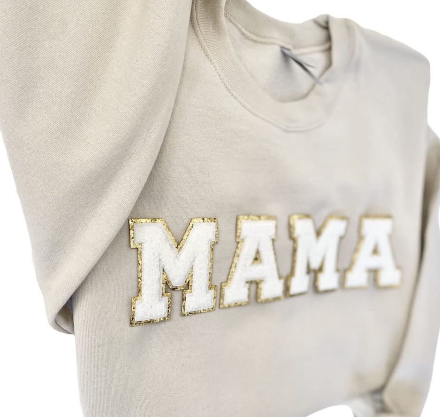 MAMA Chenille Patch Top