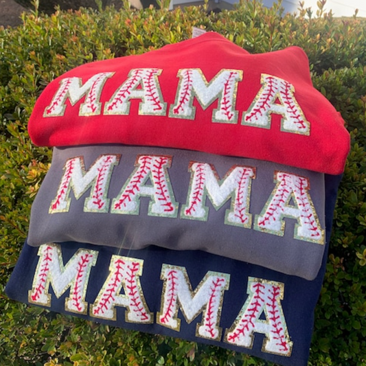 Baseball/Softball MAMA Chenille Patch Top