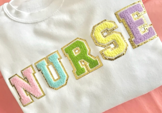 NURSE Chenille Patch Top