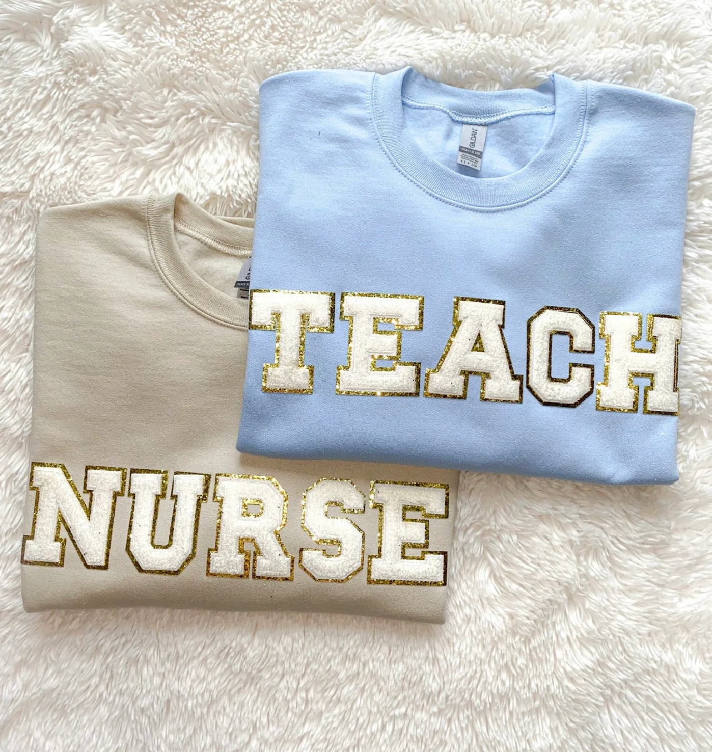 TEACH Chenille Patch Top