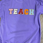 TEACH Chenille Patch Top