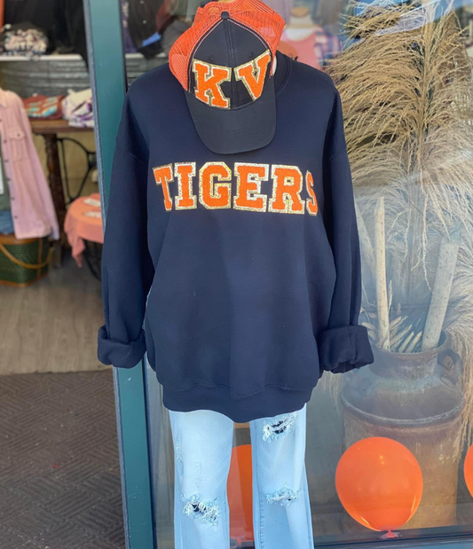 TIGERS Chenille Patch Top