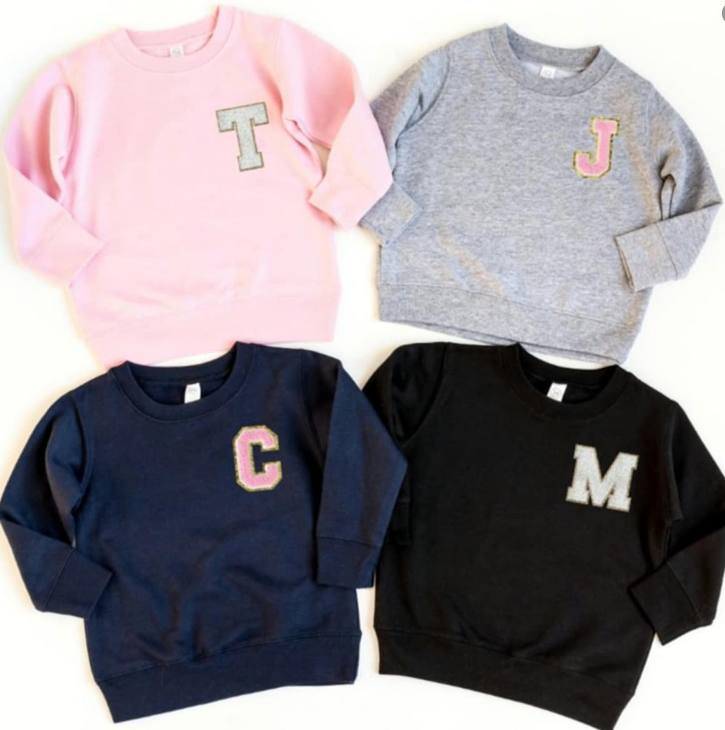INITIAL Chenille Patch Top
