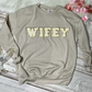 WIFEY Chenille Patch Top