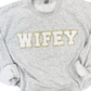 WIFEY Chenille Patch Top