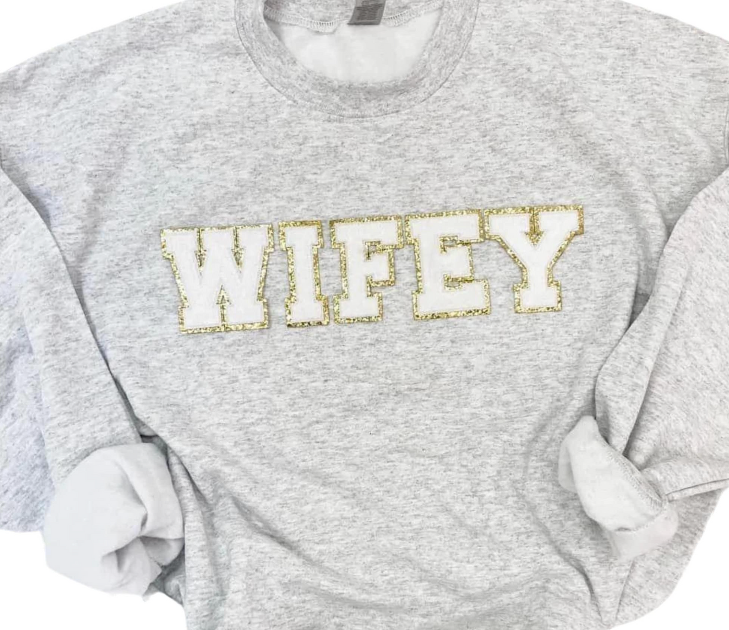 WIFEY Chenille Patch Top