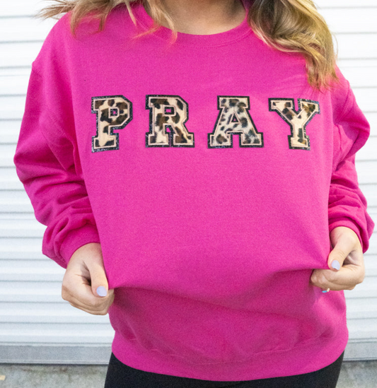 PRAY Chenille Patch Top