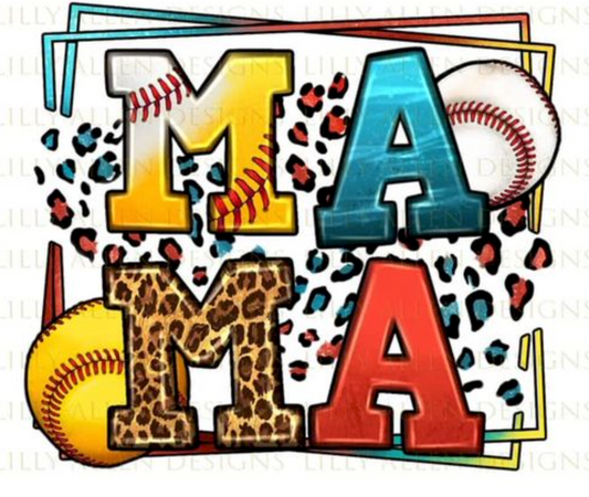 MAMA Softball/Baseball w/ Names