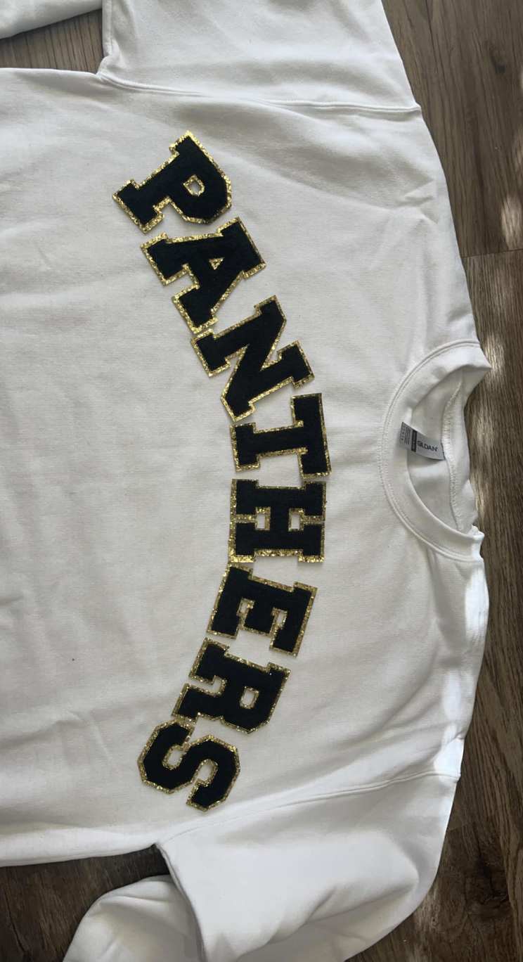 PANTHERS Chenille Patch Top