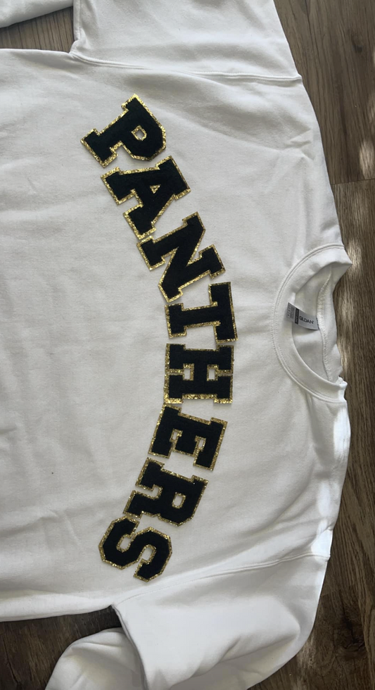 PANTHERS Chenille Patch Top