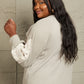 Lace Patch Detail Sweater in Beige