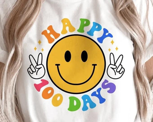 Happy 100Days smiley face peace