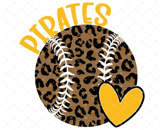 Pirates leopard baseball