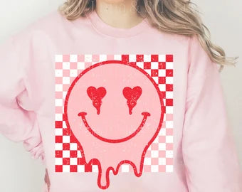 Smiley face heart drip