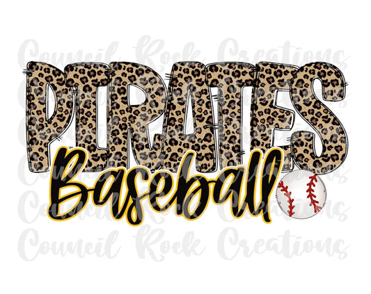 Pirates baseball leopard