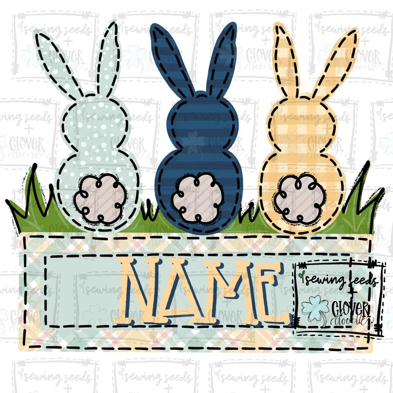 Boy 3 bunny custom name