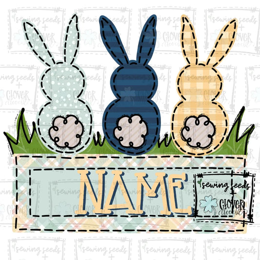 Boy 3 bunny custom name